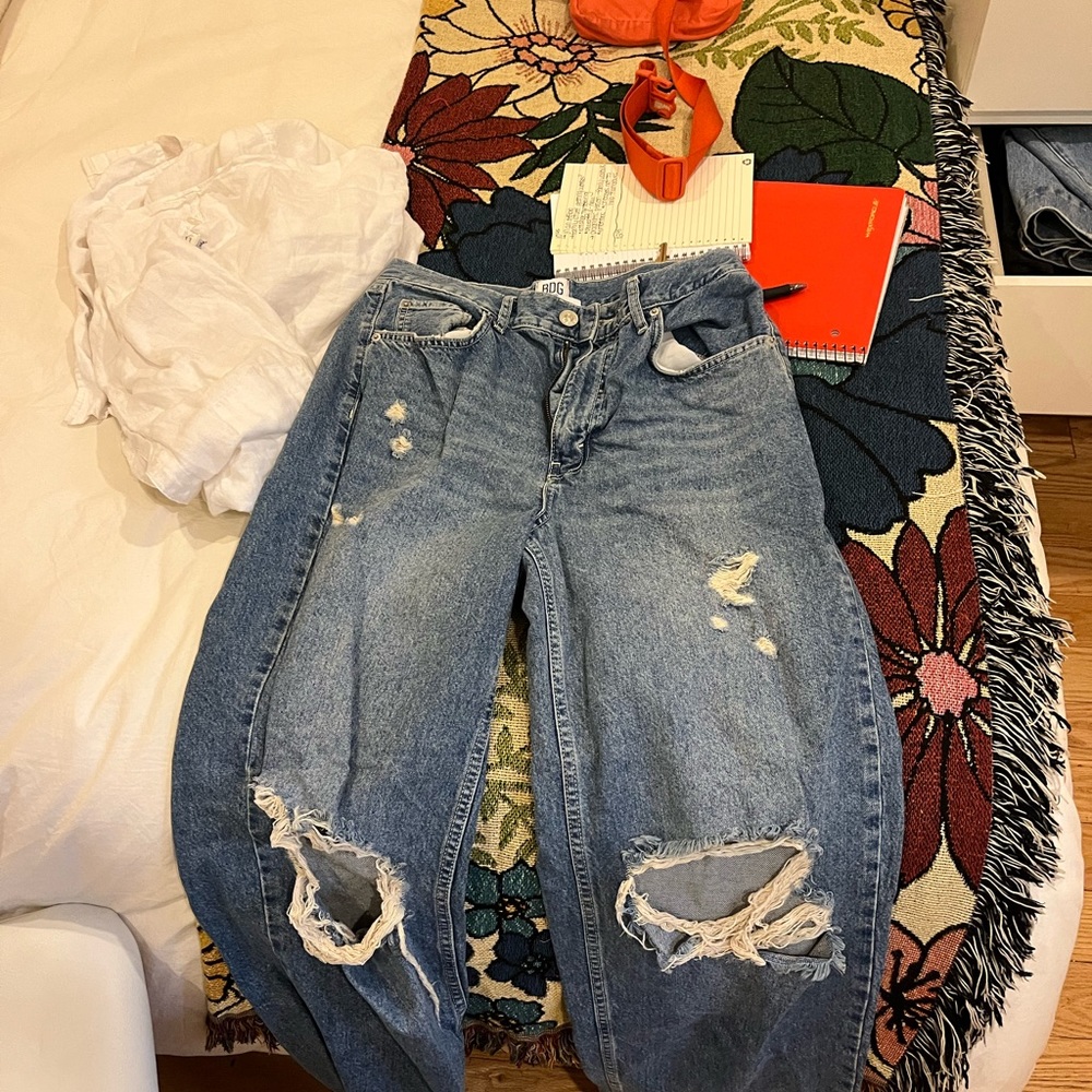 Distressed blue Jeans Barely worn
